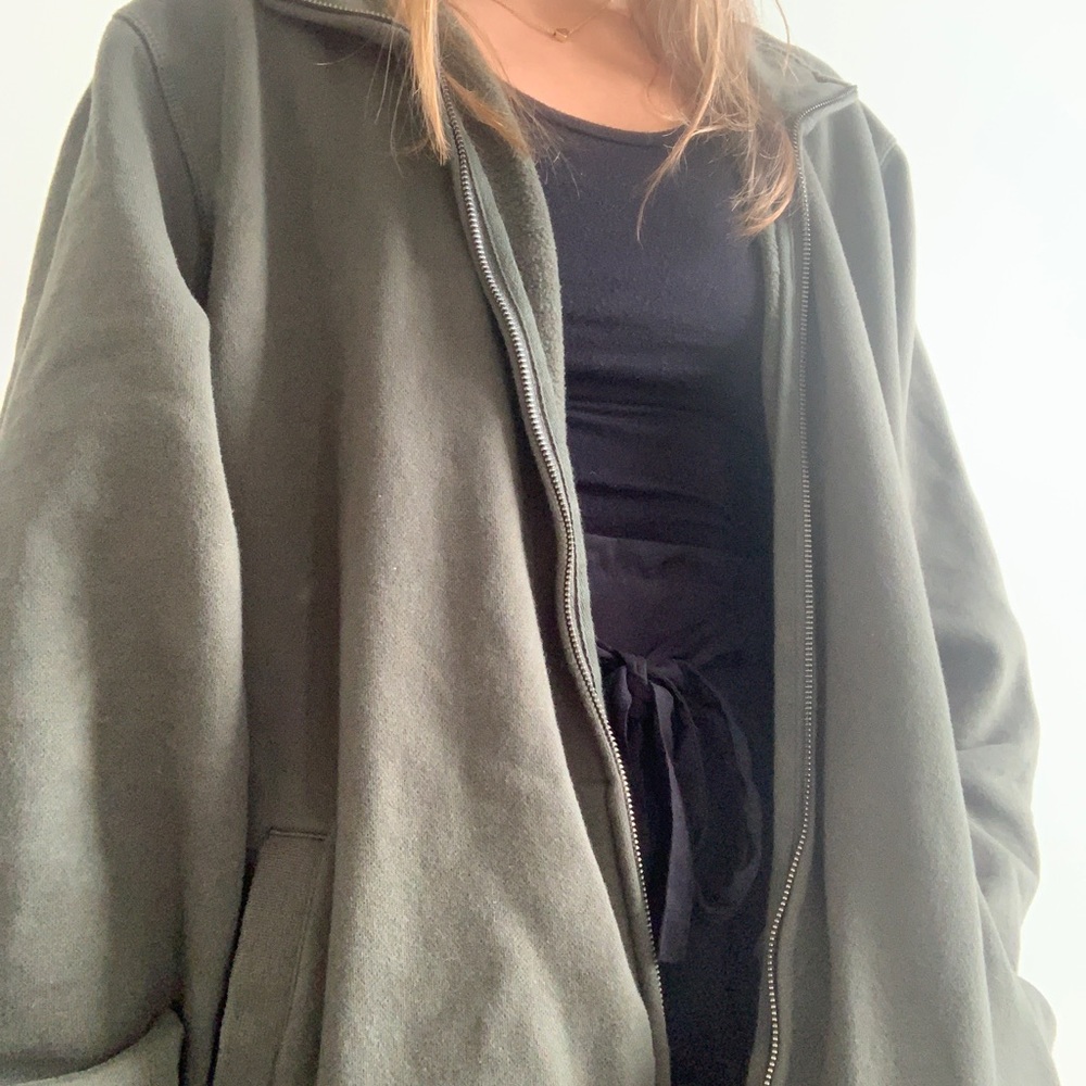 Oversized Green Zip Up